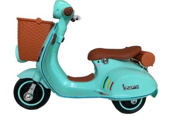 موتورشارژی طرح وسپا سبد دار ریموت دار سه چرخ